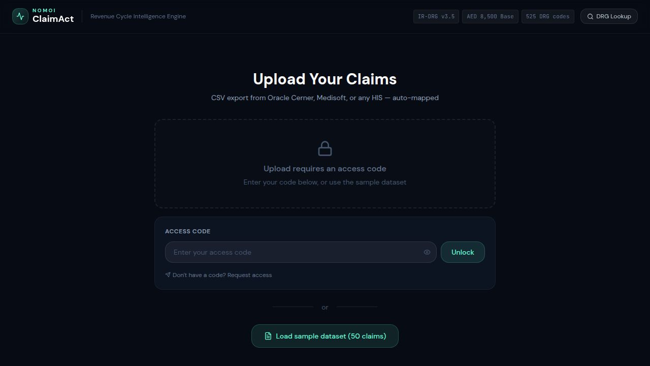 ClaimAct product preview